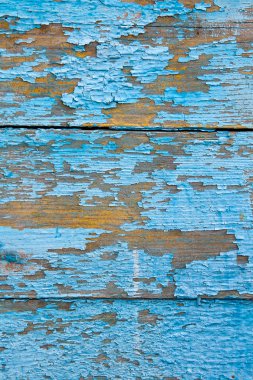 Eski woodan duvar, arka plan olarak eski püskü boya