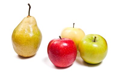 Beyaz arka plan üzerinde izole olgun sulu meyve. Kırpma pat ile