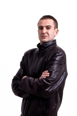 Deri ceketli adamı portresi