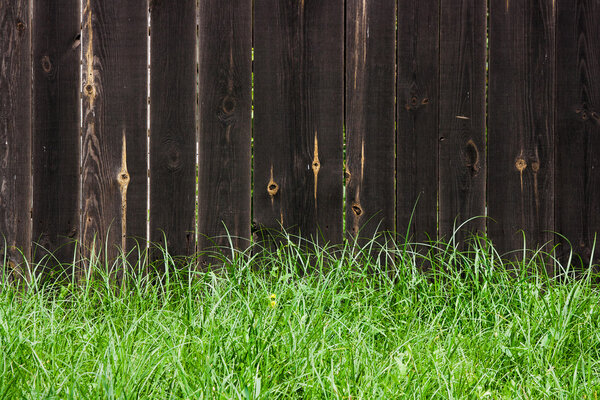 Classic aged wooden fence as a background texture