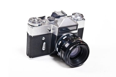 Eski Aralık Bulucu vintage fotoğraf makinesi beyaz arka plan üzerinde.