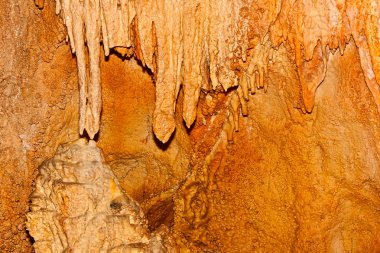 Sarkıt ve dikitler mağaraları görünümünü. W damlaları