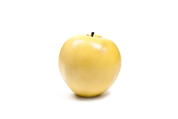 Friss sárga apple fehér alapon — Stock Fotó