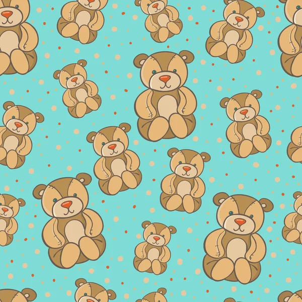 Seamless bears pattern. — Stock Vector