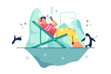 Buzdağında rahatla.