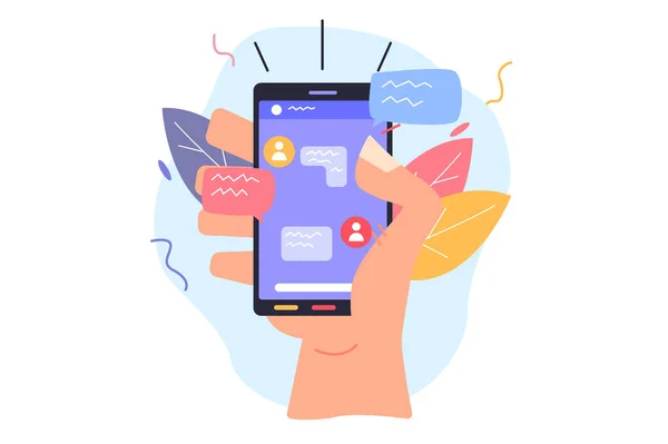 Adam telefonu elinde tutuyor.