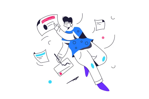 Sıfır yerçekimsiz havada süzülüyor.