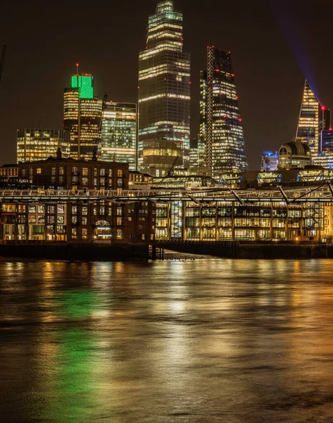 Città Londra Notte — Foto Stock