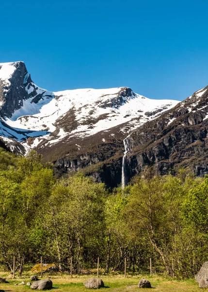 Caminho Lago Olden Para Geleira Briksdal — Fotografia de Stock