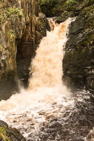 Waterfall Trail Ingleton Yorkshire Dales Hollybush Spout — Fotografia de Stock
