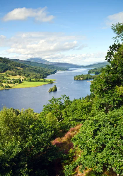 Loch Tummel Niedaleko Pitlochry Jak Widać Queens View Tak Nazwanego — Zdjęcie stockowe