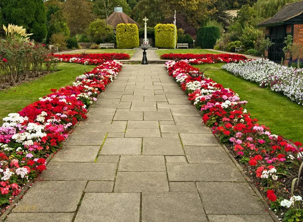 Denna Vackert Bevarade Memorial Garden Ligger Gamla Stan Amersham — Stockfoto