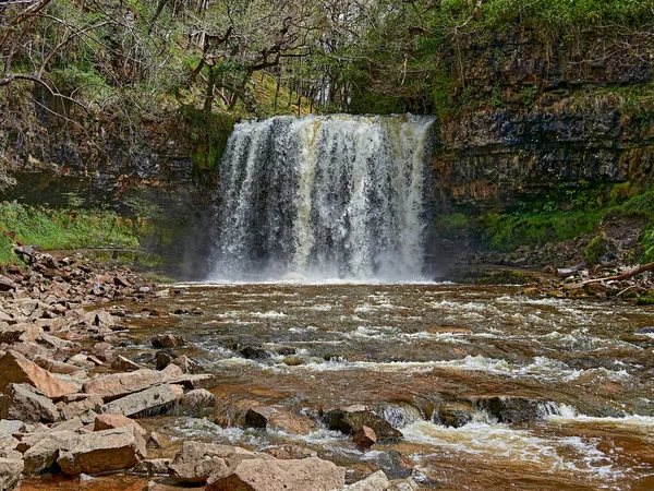 Cachoeira Sgwd Elra Parte Caminhada Das Quatro Cachoeiras Perto Ystradfellte — Fotografia de Stock