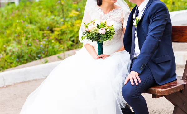 Bouquet da sposa. Fiori nuziali — Foto Stock