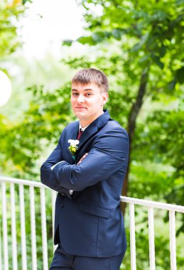 damat portre üzerinde bir park