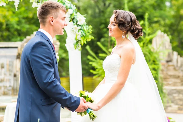 Noiva e noivo, casal de casamento — Fotografia de Stock