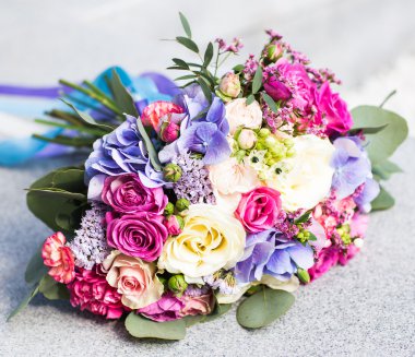 Colorful bridal bouquet