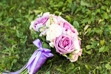 Colorful bridal bouquet