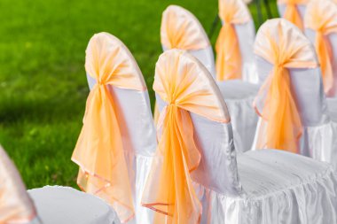 satır bir parçası olay için zevkle dekore edilmiş koltukları