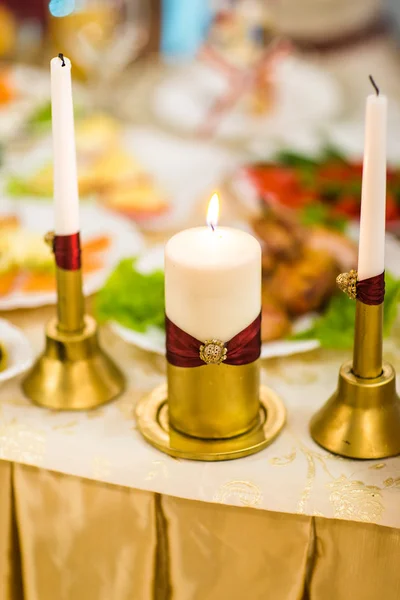 Decoración de velas de boda —  Fotos de Stock