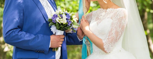 Γαμήλια ανθοδέσμη close-up — Φωτογραφία Αρχείου