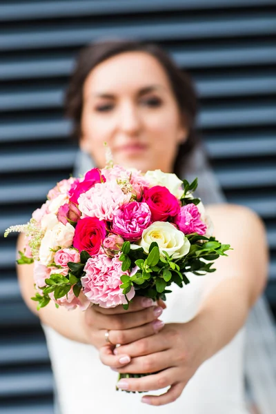 Ślubny bukiet kwiatów — Zdjęcie stockowe