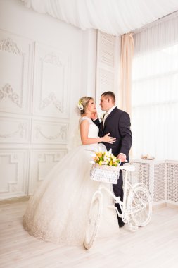 güzel genç Düğün çifti