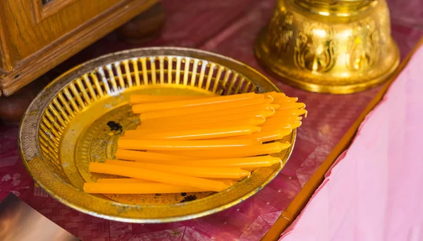 Багато хто Свічка регіоні буддійського храму — стокове фото