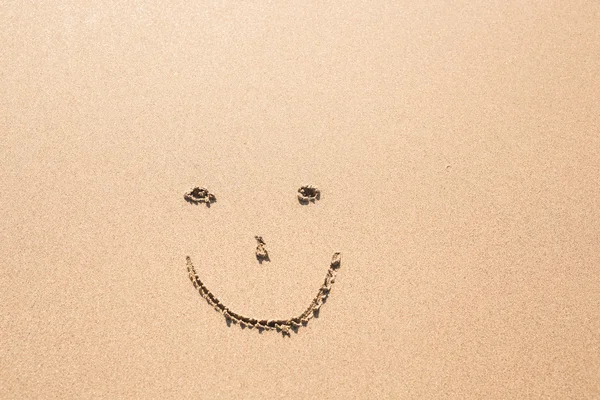 Plaj arka plan sembolü gülümseme