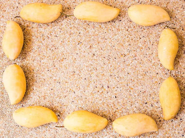 Obst, Ernährung und gesundes Ernährungskonzept - Mango aus nächster Nähe. Kopierraum — Stockfoto