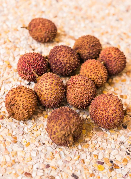 Frische Litschi, Früchte, Ernährung, gesundes Ernährungskonzept. — Stockfoto