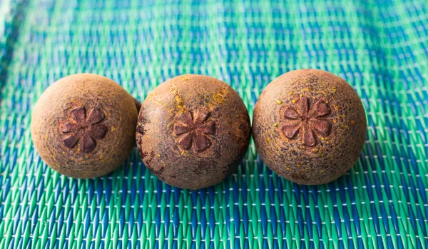 Frische Mangostanfrüchte. Obst, Ernährung, gesundes Ernährungskonzept — Stockfoto