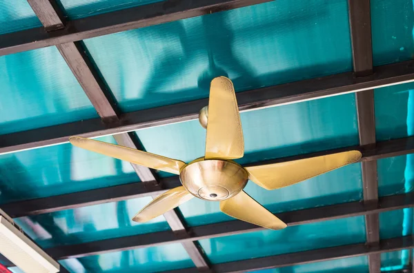 Ceiling fan indoors