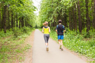 Birlikte - Park'ta jogging arkadaş çalışan