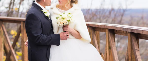 Winter bruiloft boeket — Stockfoto