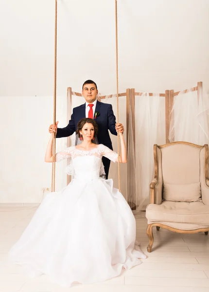 Bruid en bruidegom bruidspaar — Stockfoto