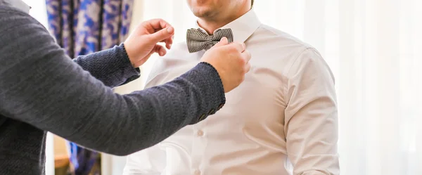 Man in a bow tie — Stock Photo, Image