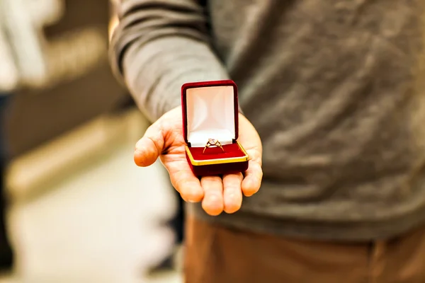 Anéis de casamento de ouro — Fotografia de Stock