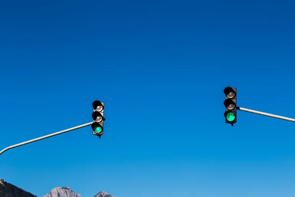 Dos semáforos — Foto de Stock