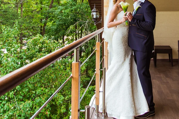 Pareja de boda en el parque —  Fotos de Stock