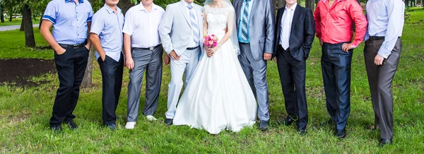 Pengiring pria dan pengiring pengantin — Stok Foto