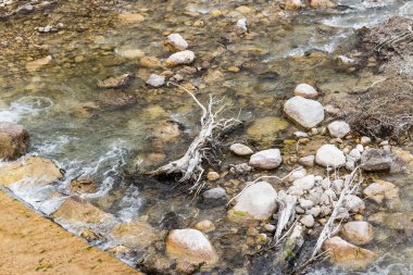 Orman, nehir ve Türkiye'de taşlar, yatay