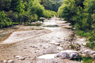 Orman, nehir ve Türkiye'de taşlar, yatay