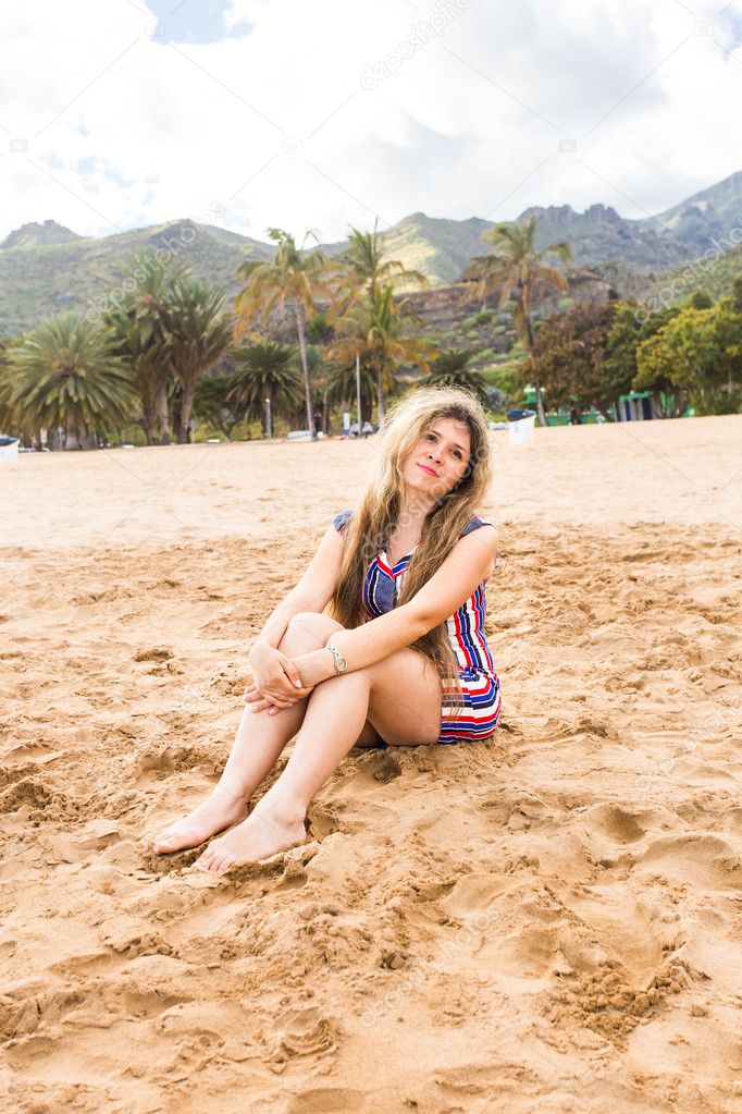 Beautiful girl in the beach