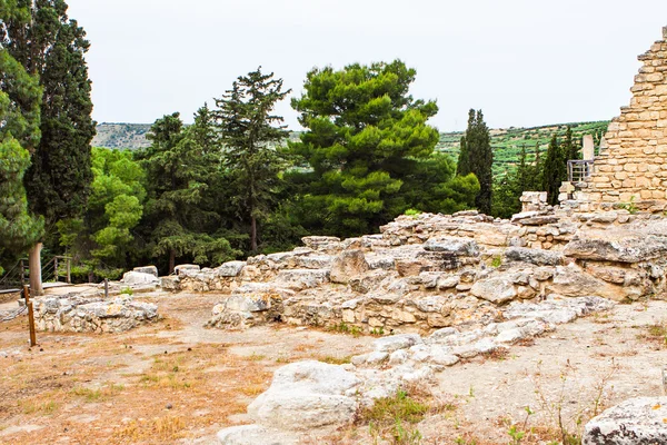 Knossos Sarayı, en büyük Tunç Çağı arkeolojik sitesi Crete, Heraklion, Yunanistan, kabul Europes en eski şehir antik kalıntıları.