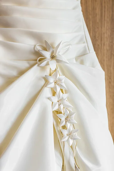 Detalle del vestido de novia — Foto de Stock