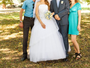 Gelin ve damat Konuklar ile