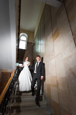 Mutlu gelin ve damat düğünlerinde