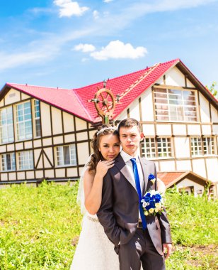 Güzel gelin ve Damat Düğün keyfi