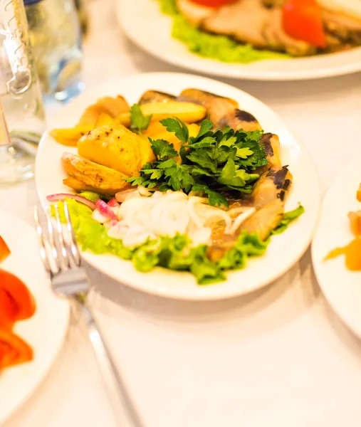 Aperitivo em uma recepção de casamento — Fotografia de Stock